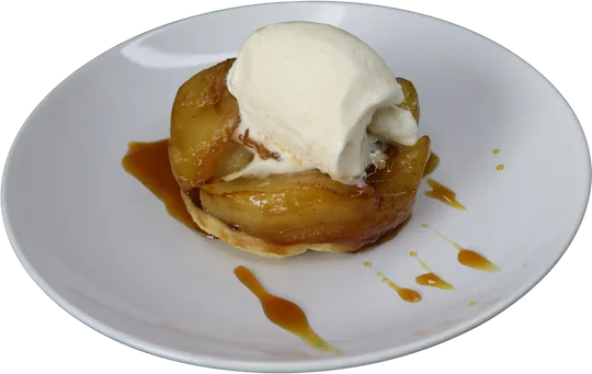 Individuele tarte tatin met vanille-ijs